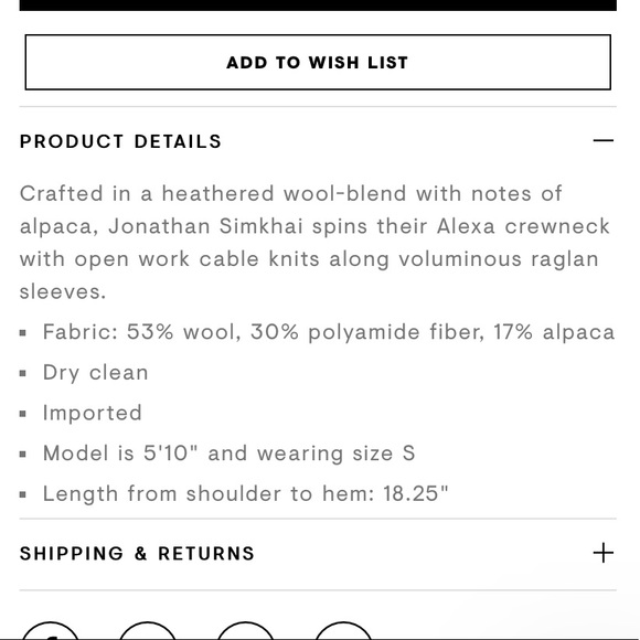 Jonathan Simkhai Alexa Cable Sleeve Sweater XL - Picture 2 of 8